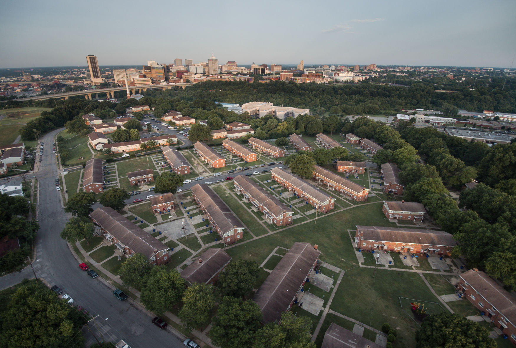 Mosby Court aerial